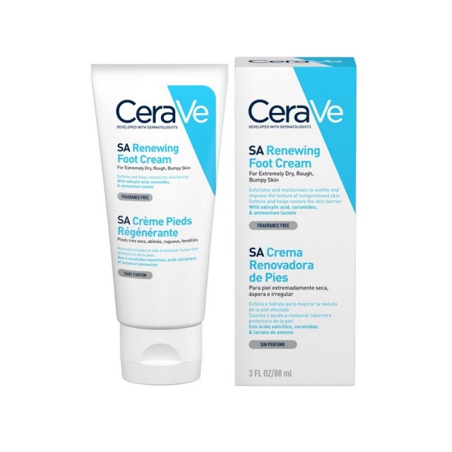 CeraVe SA Renewing Foot Cream Αναπλαστική Κρέμα Ποδιών 88ml