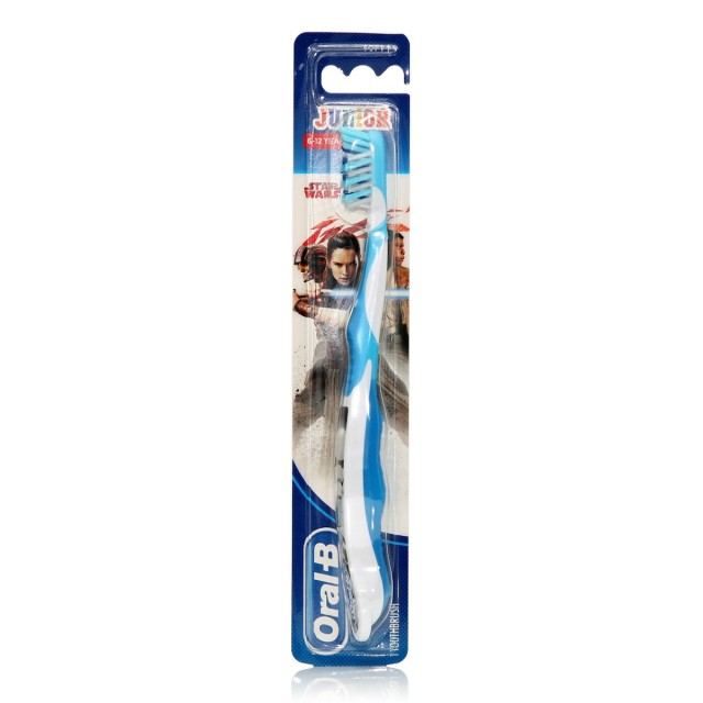 Oral-B Παιδική Οδοντόβουρτσα Junior Star Wars Γαλάζιο / Λευκό για 6+ χρονών