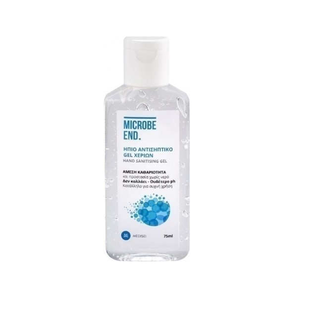 Medisei Microbe End Hand Gel Αντισηπτικό Τζελ Χεριών 75ml