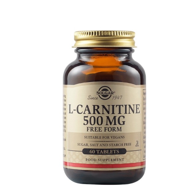 Solgar L-Carnitine 500mg 60 ταμπλέτες