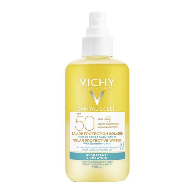 Vichy Capital Soleil Protective Water Hydrating SPF50 Αντηλιακό Νερό Υψηλής Προστασίας 200ml