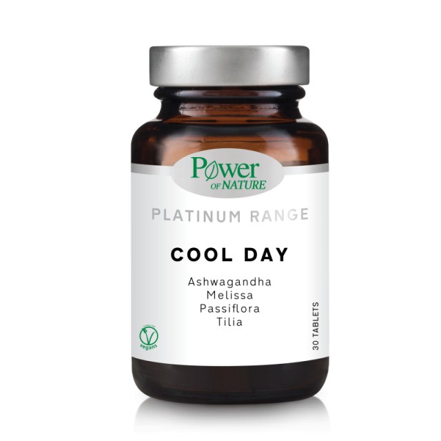 Power Of Nature Platinum Range Cool Day για την Διαχείριση του Άγχους & την Καταπολέμηση της Κούρασης  30 κάψουλες