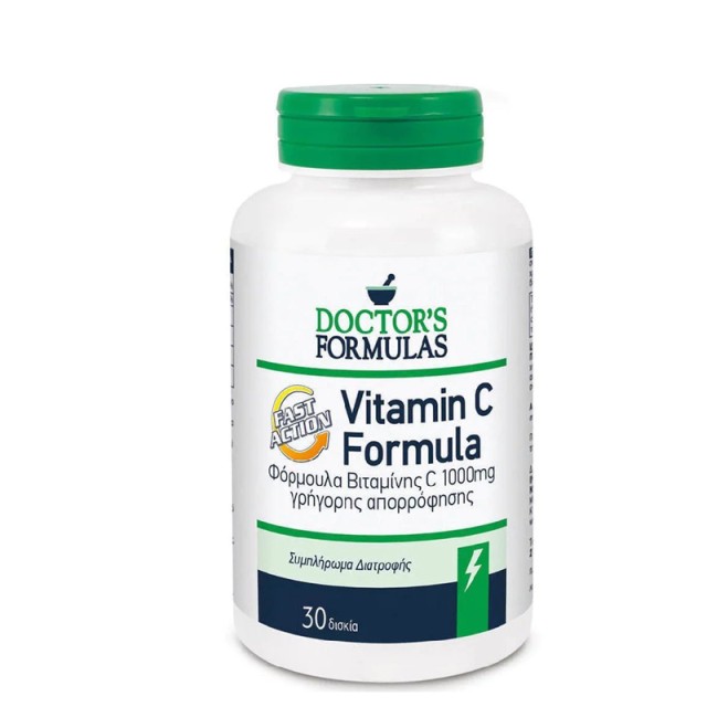 Doctors Formulas Vitamin C Fast Action 1000mg Βιταμίνη C Γρήγορης Απορρόφησης 30 κάψουλες