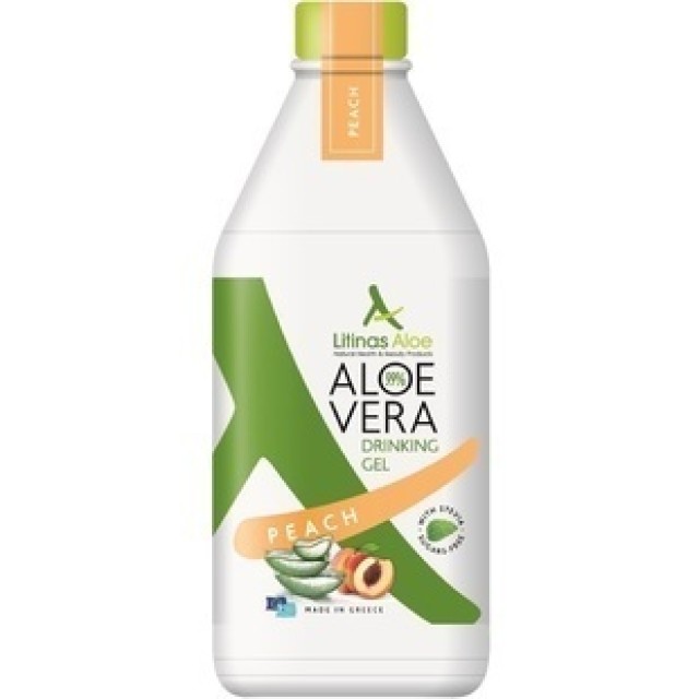 Litinas Aloe Vera Πόσιμο Gel, Γεύση Ροδάκινο 1000ml