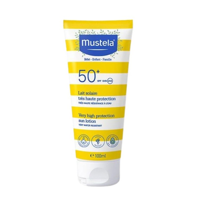 Mustela Sun Body & Face Lotion Αντηλιακό Γαλάκτωμα Σώματος & Προσώπου SPF50+ 100ml