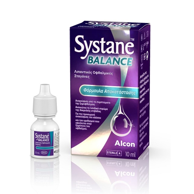 Alcon Systane Balance Λιπαντικές οφθαλμικές σταγόνες 10ml