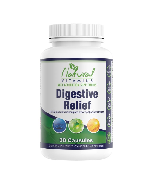 Natural Vitamins Digestive Relief 30caps