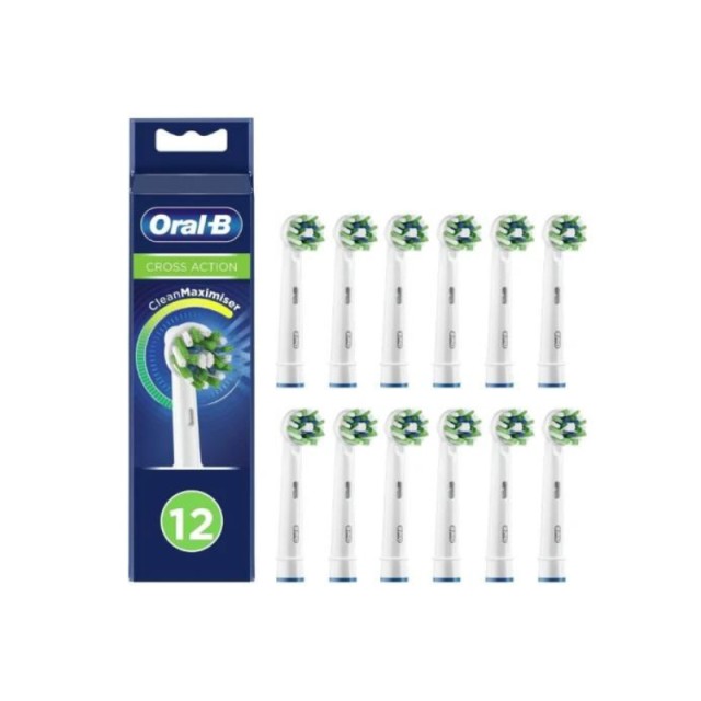 Oral-B Ανταλλακτικές Κεφαλές Cross Action 12τμχ