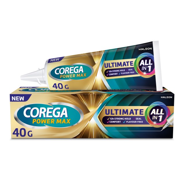 Corega Ultimate All-In-One Στερεωτική Κρέμα Τεχνητής Οδοντοστοιχίας 40gr