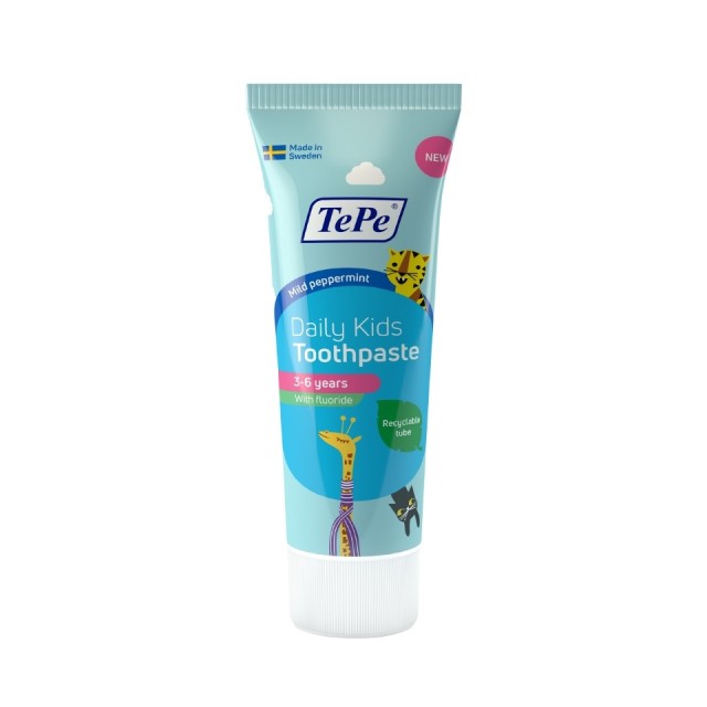 TePe Οδοντόκρεμα Daily Kids για παιδιά από 3-6 ετών, 75ml