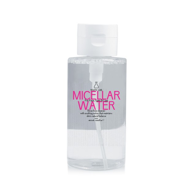 Youth Lab. Micellar Water Νερό Καθαρισμού Προσώπου Για Όλους Τους Τύπους Επιδερμίδας 400ml