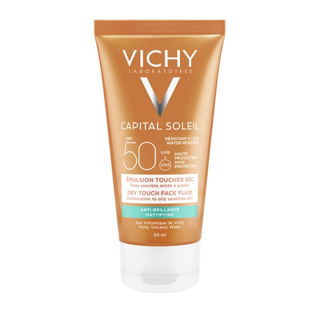 Vichy Capital Soleil Mattifying Face Dry Touch SPF50+ Αντιηλιακή Κρέμα Προσώπου 50ml