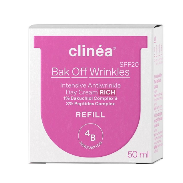 Clinéa Refill Κρέμας Ημέρας Bak Off Wrinkles Rich SPF20 50ml