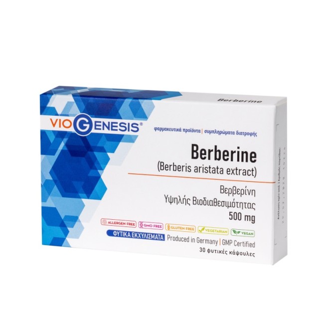 VioGenesis Berberine 500 mg 30 κάψουλες