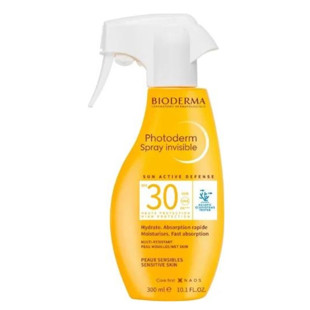 Bioderma Photoderm Spray Invisible SPF30 Eνυδατικό Αντηλιακό Σπρέι Yψηλής Προστασίας για Πρόσωπο & Σώμα 300ml