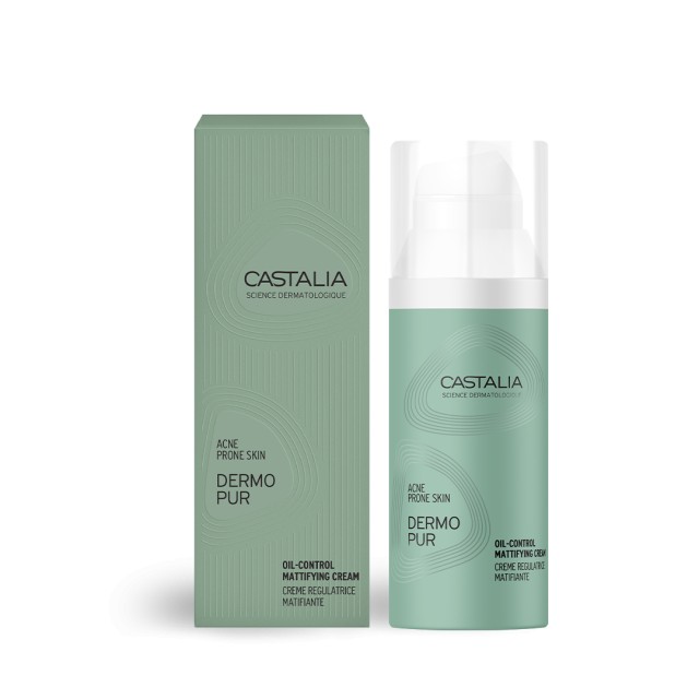 Castalia Dermopur Oil Control Mattifying Cream Ρυθμιστική Κρέμα Προσώπου 50ml