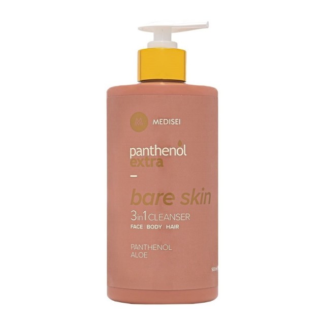 Panthenol Extra Bare Skin 3 In 1 Cleanser Γυναικείο Αφρόλουτρο-Σαμπουάν 500ml