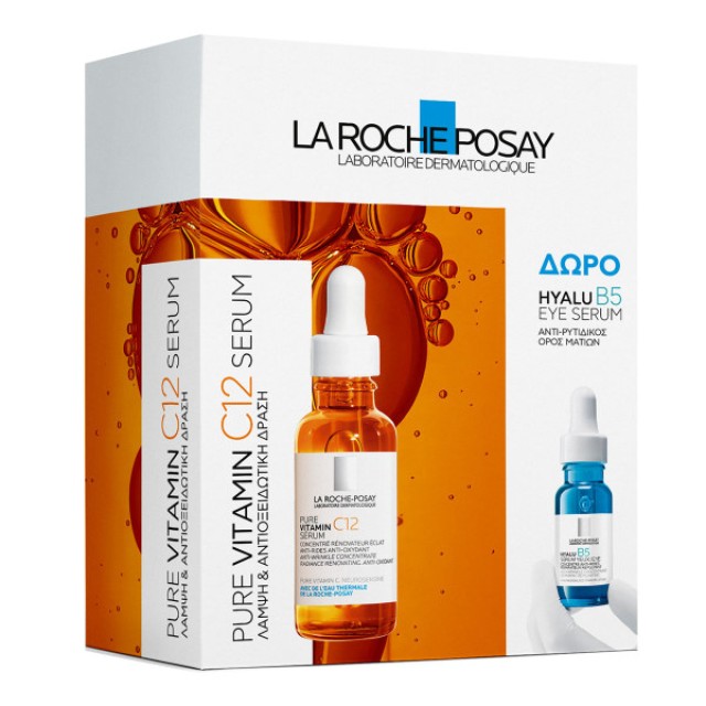 La Roche-Posay Promo Pack Pure Vitamin C12 Serum Λάμψης 30ml με Δώρο Hyalu B5 Eye Serum 5ml