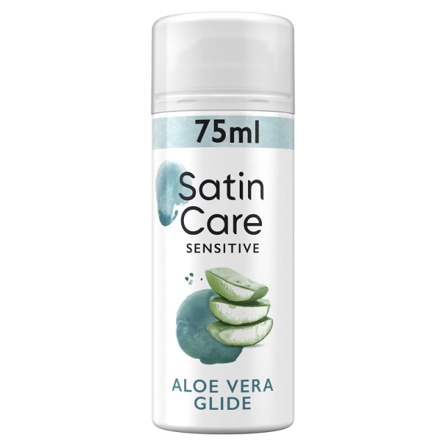 Gillette Satin Care Γυναικείο Gel Ξυρίσματος για Ευαίσθητες Επιδερμίδες με Αλόη 75ml