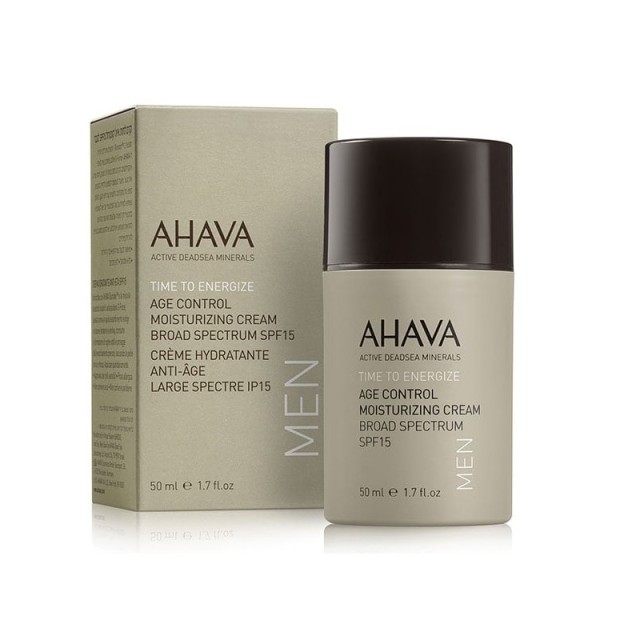 Ahava Time To Energize Age Control Moisturizing Cream Ανδρική Αντιγηραντική Κρέμα Προσώπου SPF15 50ml