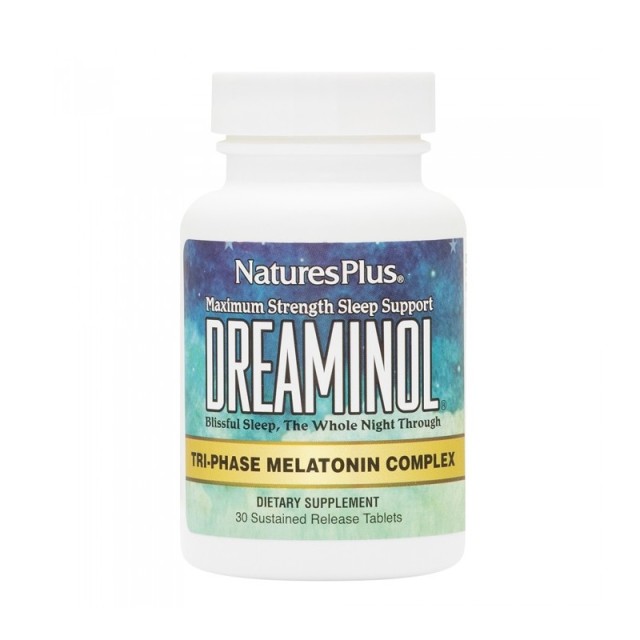 Natures Plus Dreaminol Tri-phase Melatonin Complex Συμπλήρωμα για τον Ύπνο 30 ταμπλέτες