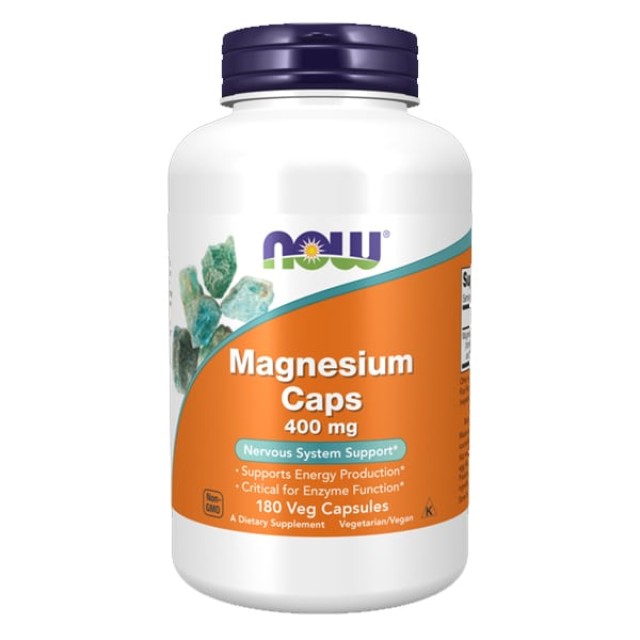 Now Magnesium 400mg 180 φυτικές κάψουλες