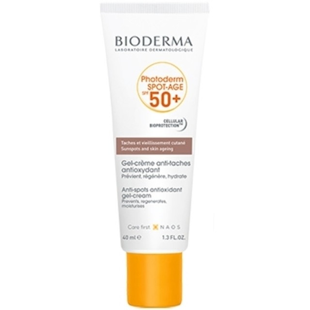 Bioderma Photoderm Spot-Age Antioxydant Gel Cream Αντιοξειδωτική Αντηλιακή Προσώπου SPF50+ 40ml