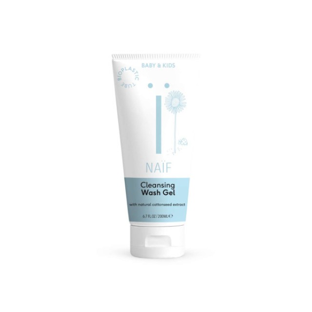 Naif Cleansing Wash Gel, Ενυδατικό Τζέλ Μπάνιου για Βρέφη & Παιδιά 200ml