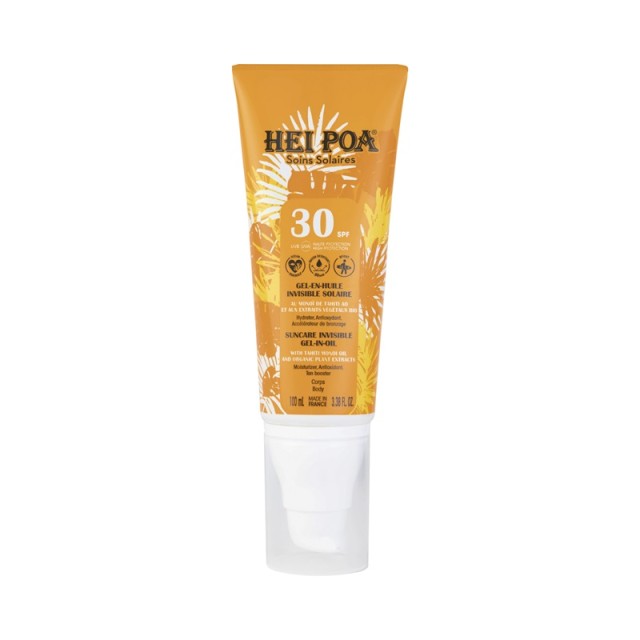 Hei Poa Suncare Invisible Gel-in-Oil SPF30 Αντηλιακό Τζελ Σώματος 100ml