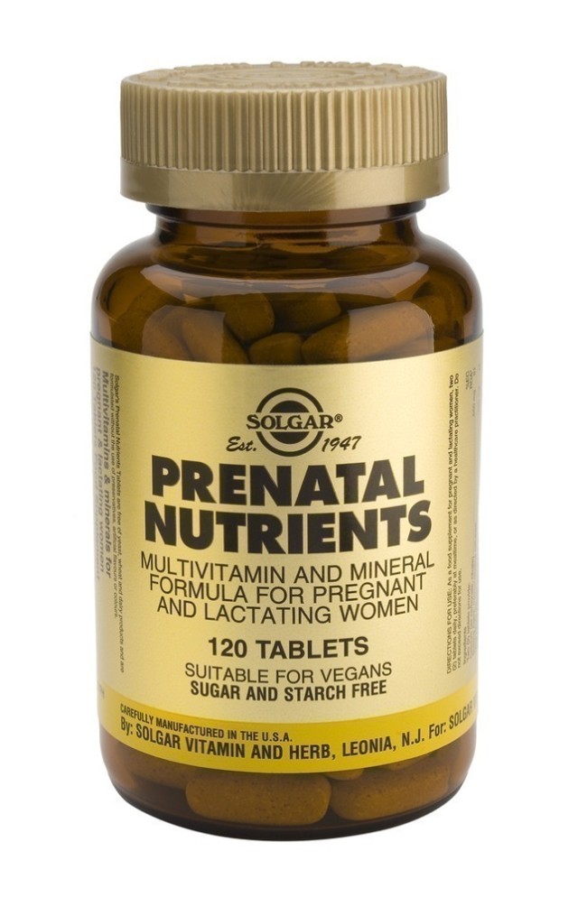 SOLGAR PRENATAL NUTRIENTS tabs 120s