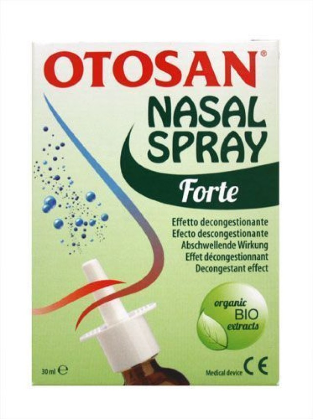 Otosan Nasal Spray Forte Υπέρτονο Αποσυμφορητικό Μύτης με Θαλασσινό Νερό, 30ml