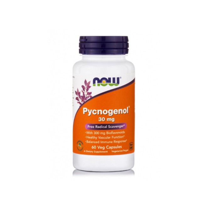 Now Foods Pycnogenol 30mg 60 φυτικές κάψουλες