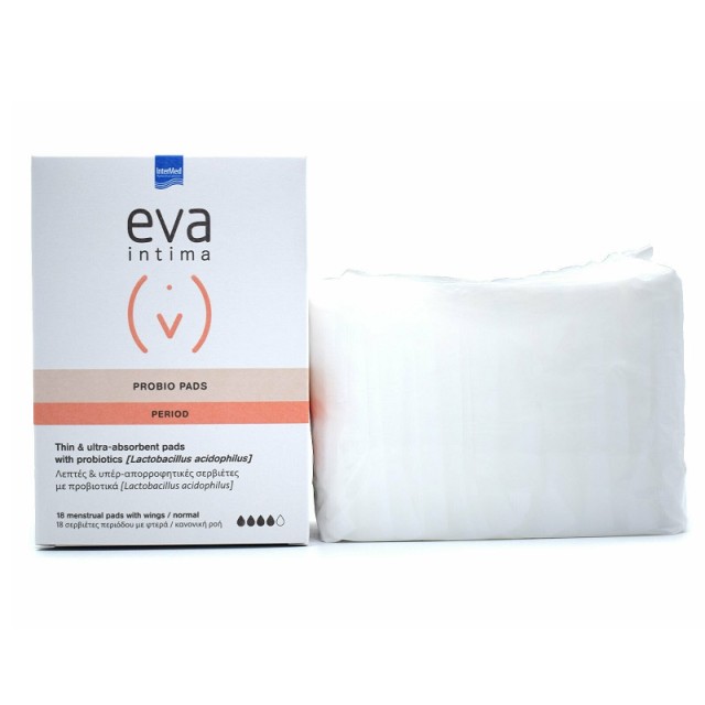 Eva Intima Probio Pads Σερβιέτες με Φτερά 18τμχ