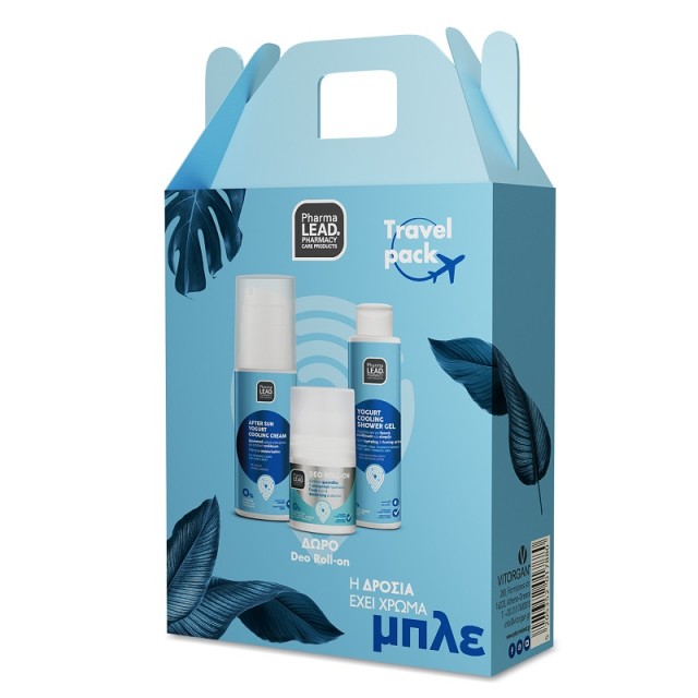 Pharmalead Yogurt Travel Promo Pack, After Sun Yogurt 100ml, Yogurt Cooling Shower Gel 100ml & ΔΩΡΟ Deo Roll-On 50ml