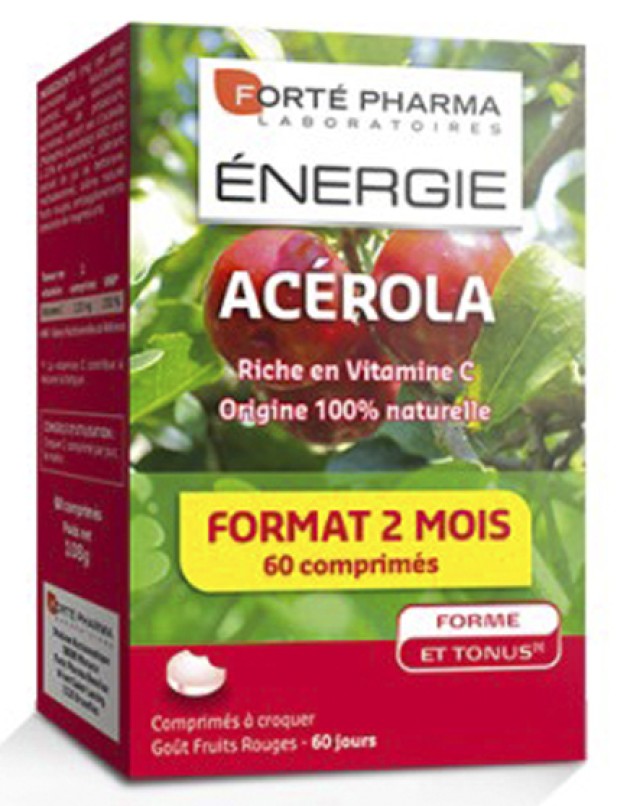 FORTE PHARMA ENERGY ACEROLA 60 μασώμενα δισκία