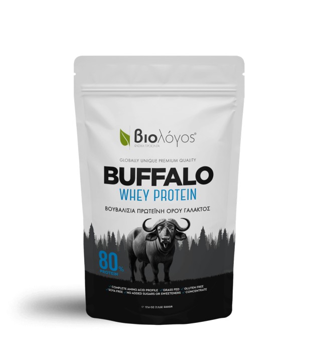 Βιολόγος Buffalo Whey Protein Βουβαλίσια Ελληνική Πρωτεΐνη, 500gr