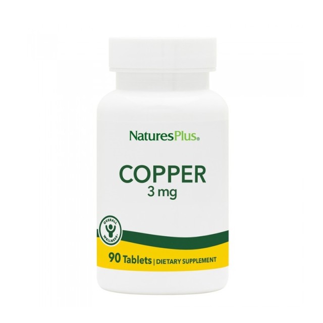 Natures Plus Copper 3 mg 90 ταμπλέτες