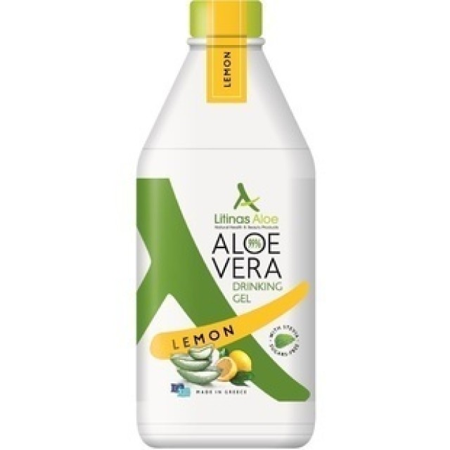 Litinas Aloe Vera Πόσιμο Gel Γεύση Λεμόνι 1000ml