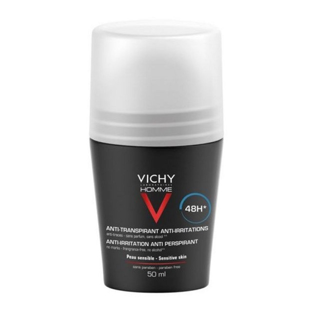 Vichy Homme 48h Deodorant Roll-on for Sensitive Skin 50ml