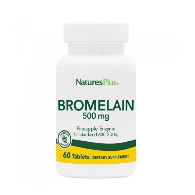 Natures Plus Bromelain χωρίς Γλουτένη 500mg 60 ταμπλέτες