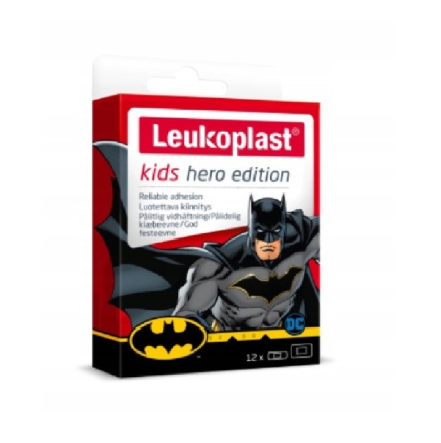 Leukoplast Kids Hero Edition Batman Παιδικά Αυτοκόλλητα Επιθέματα σε 2 Mεγέθη, 12τεμ