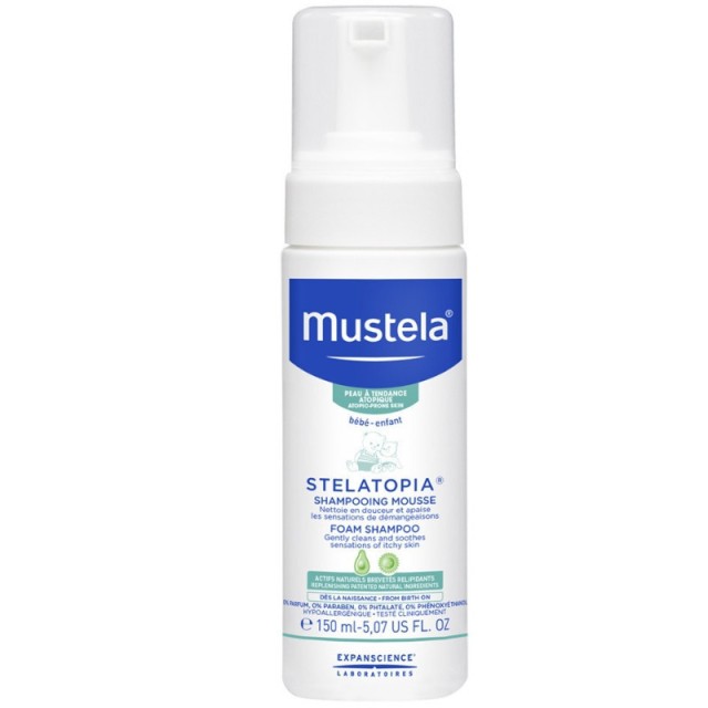 Mustela Stelatopia Σαμπουάν σε μορφή Αφρού για τη Νινίδα 150ml