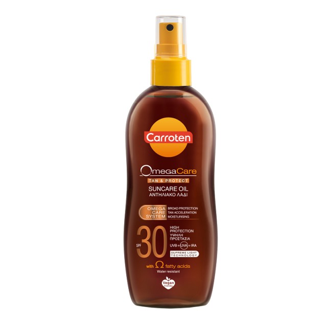 Carroten Αντηλιακό Λάδι Μαυρίσματος Omega Care Spray SPF30 150ml