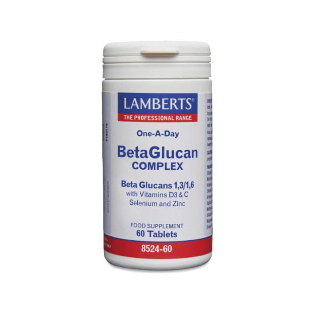 Lamberts Beta Glucan Complex Συμπλήρωμα B - Γλυκάνων 60 ταμπλέτες