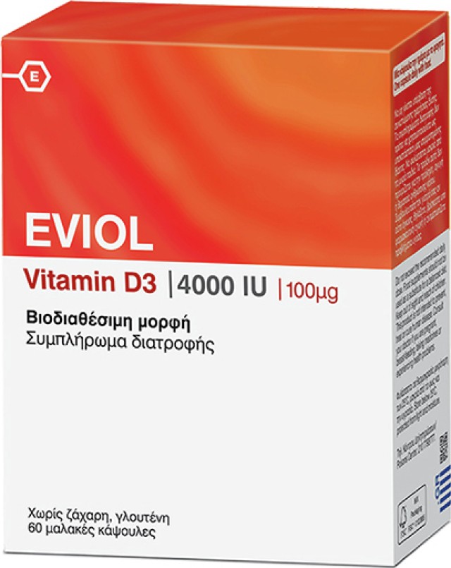 Eviol Vitamin D3 4000iu 100mcg 60caps