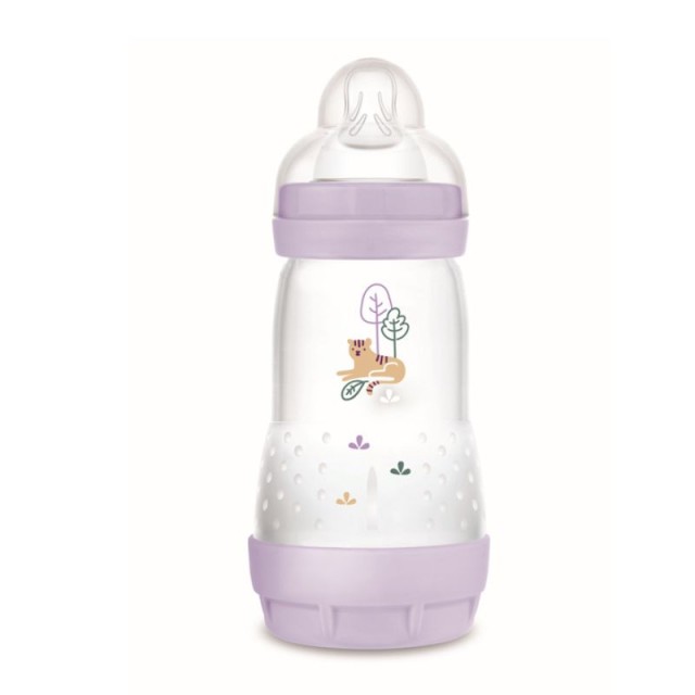 Mam Easy Start Anti Colic Μπιμπερό 2M+ Μωβ με Τίγρη 260ml (351SGc)