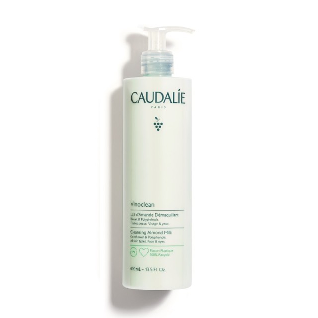 Caudalie Vinoclean Cleansing Almond Milk Γαλάκτωμα Καθαρισμού Γαλάκτωμα Καθαρισμού & Ντεμακιγιάζ Προσώπου 400ml