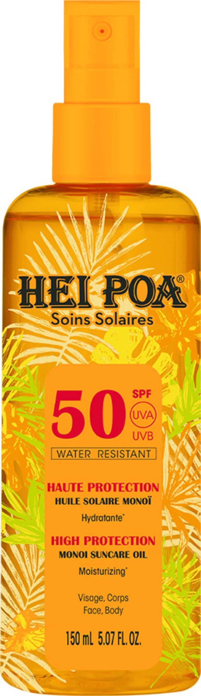 Hei Poa Monoi Oil SPF50 Tiare Αντηλιακό Λάδι Σώματος 150ml