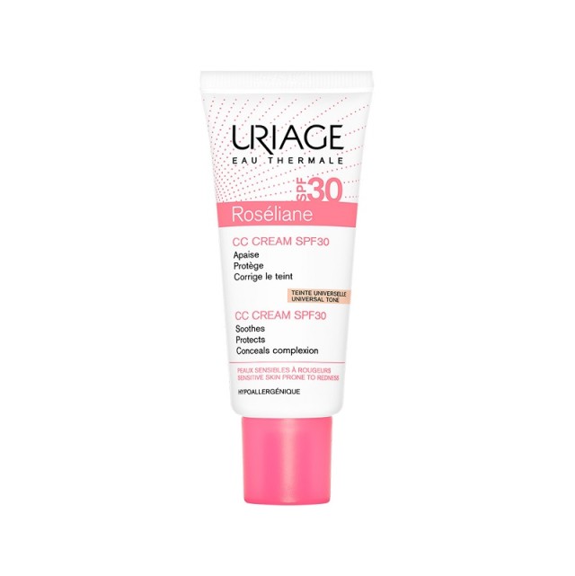 Uriage Rosaliane CC Cream SPF30 Κρέμα κατά της Ερυθρότητας για Κανονικές - Μικτές Επιδερμίδες 40ml