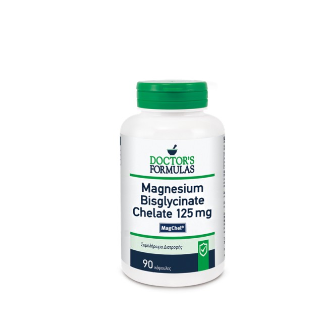 Doctors Formulas Magnesium Bisglycinate Chelate Μαγνήσιο 125mg 90 κάψουλες